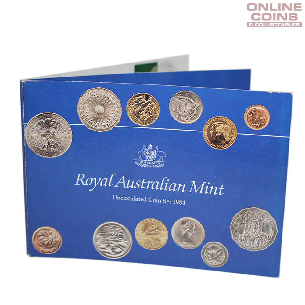 1984 Six Coin Uncirculated Year Set - Yellow Plastic